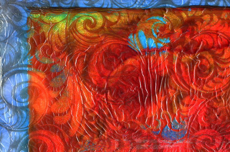 <center>Crepe Brocade  (2013)  18"x16 Detail 5</center><p><a href="/gallery.html?folio=Image%20Gallery&gallery=Early%20Alternative%20Media" target="_parent">Back to Gallery</a>