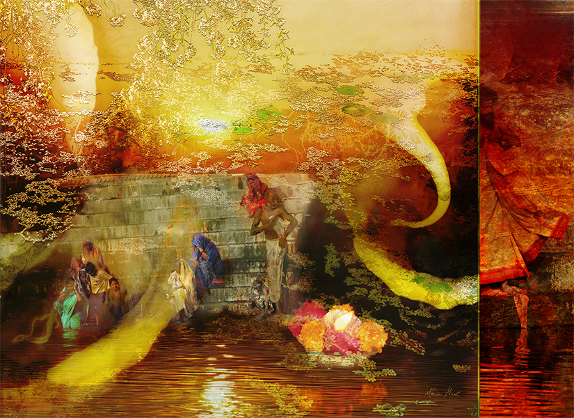 <center><em>Eclipse at Benares</em> (2008) 40"x55"<br />
(printed dimensions variable)<br/>
<br/><center><a href="/gallery.html?folio=Details%20II&sortNumber=1&gallery=Eclipse%20at%20Benares&skipno=0&loadedNumber=0" target="_parent">click for detail image</a>