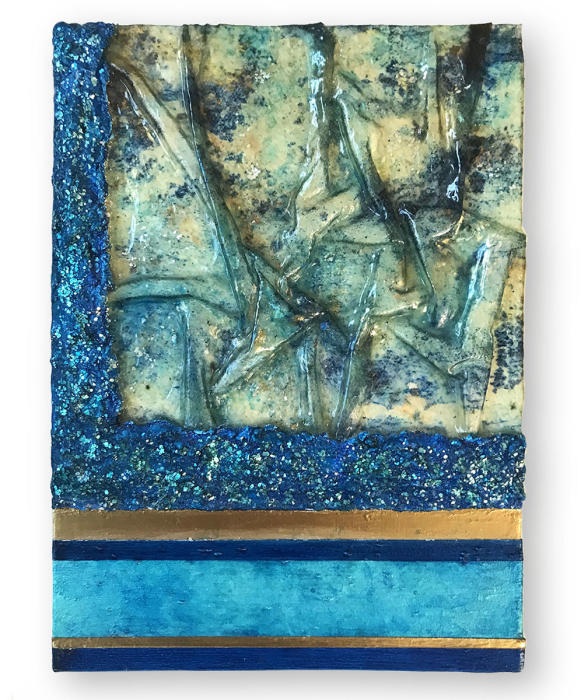 <center><em>Indigo Folds I</em> (2016) 7"x5"
<br/>Alternative media on handcrafted multi-layered acrylic collage on wood panel<br/><br/>
<a href="/gallery.html?folio=Details&sortNumber=1&gallery=Indigo%20Folds%20I&skipno=0&loadedNumber=0" target="_parent">click for detail image</a>
</center>